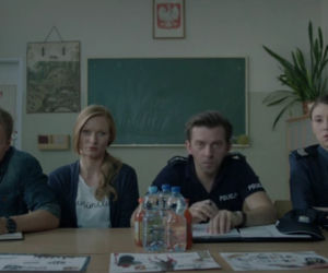 Belfer, Paweł (Maciej Stuhr), Marta (Katarzyna Dąbrowska), policjant (Piotr Głowacki)