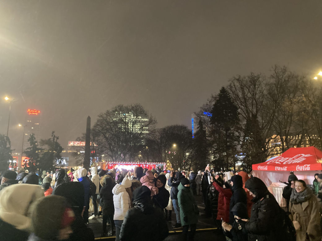 Świąteczna ciężarówka Coca-Coli w Warszawie