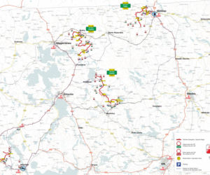 74. Rajd Polski 2017, odcinki specjalne dzień 2 - MAPA