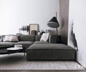Projekt mieszkania na Żoliborzu: wnętrze w stylu modern