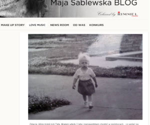 Maja Sablewska jako dziecko