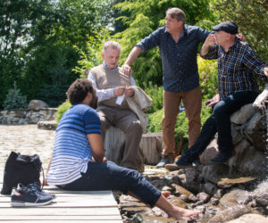 Na Wspólnej odc. 2949. Marek (Grzegorz Gzyl), Stefan Dębek (Maciej Kujawski), Roman Hoffer (Waldemar Obłoza), Peter (Wiktor Bagiński)	