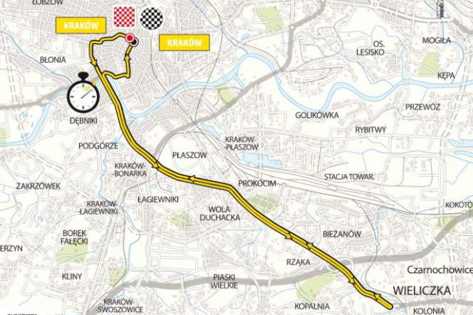 Tour de Pologne 2015 trasa Kraków