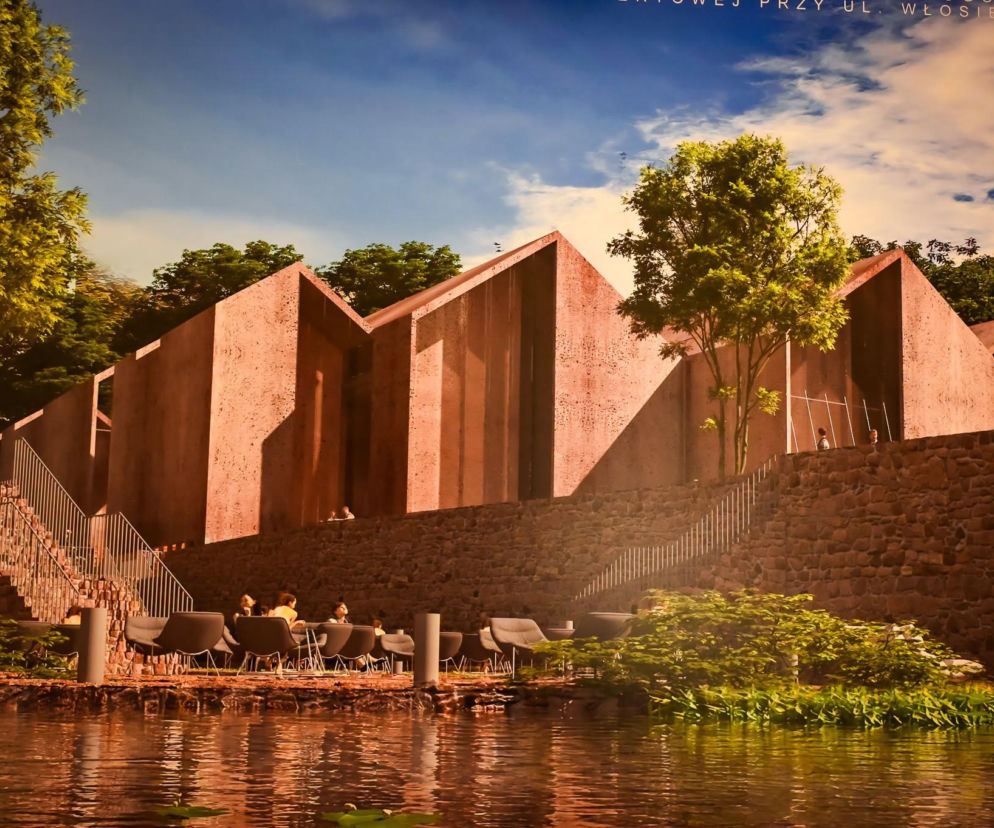 Projekt szkoły muzycznej w Stargardzie z ceglaną fasadą i tarasem nad wodą. O planach inwestycji przeczytasz na Architektura.