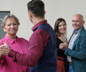 Barwy szczęścia odc. 3290. Tolek Koszyk (Marek Siudym), Basia (Sławomira Łozińska), Agata (Natalia Zambrzycka), Ignacy (Olaf Staszkiewicz)