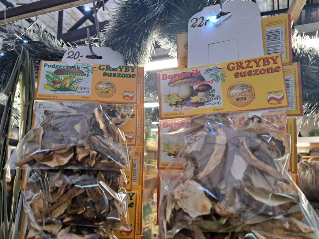 Ceny suszonych grzybów w Krakowie