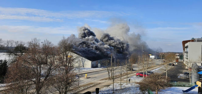 Spłonęła jedyna całodobowa Biedronka!