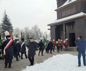 Pogrzeb górnika z kopalni Bielszowice