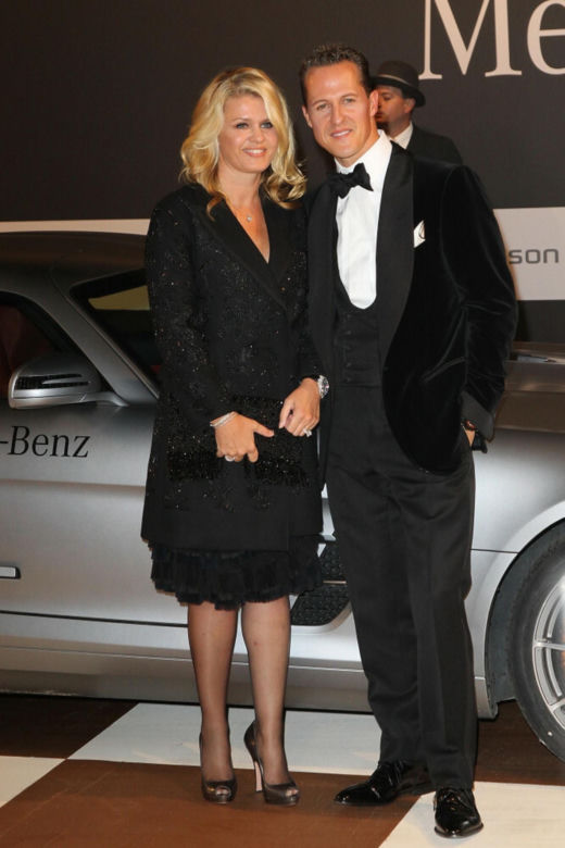 Michael Schumacher z żoną Corinną