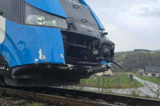 Wypadek na przejeździe kolejowym