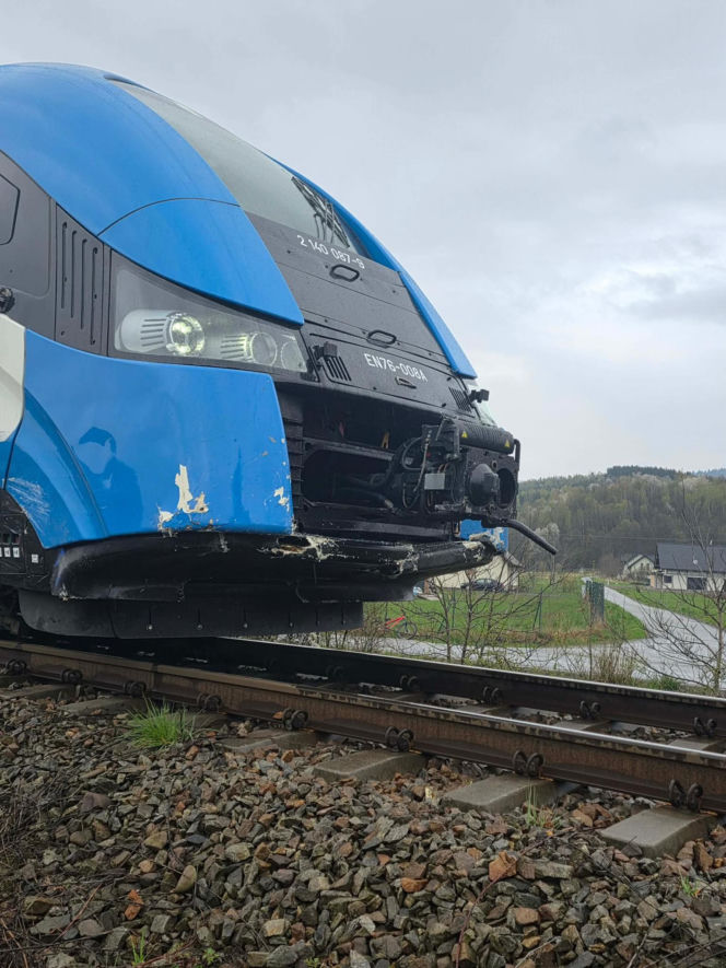 Wypadek na przejeździe kolejowym