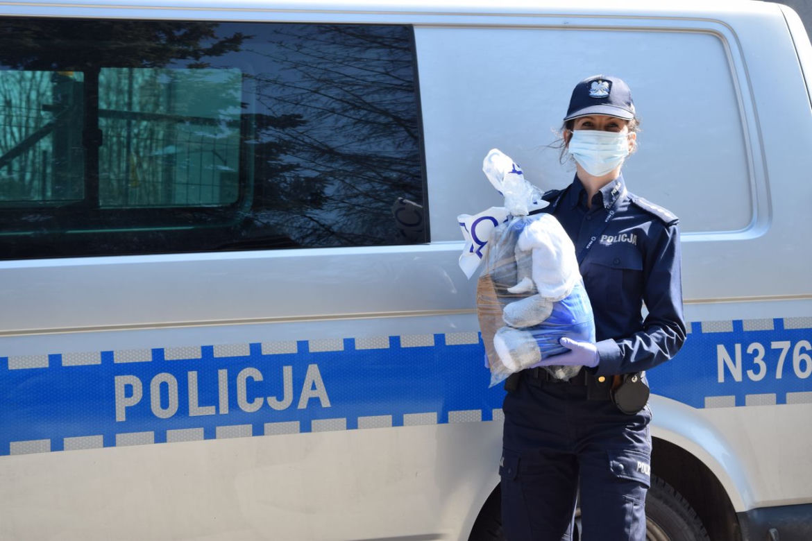 6-latek podziękował policjantom