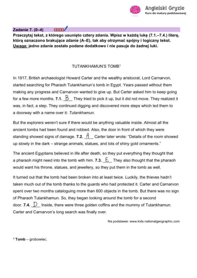 Matura próbna angielski 2026 odpowiedzi