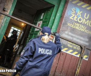 Zobaczcie jak wyglądała akcja policjantów na złomowiskach. 