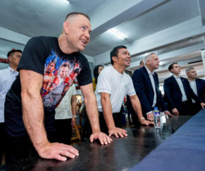 Karol Nawrocki i Manny Pacquiao