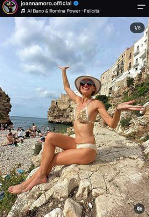Joanna Moro na wakacjach