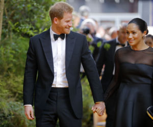Gwiazdy na premierze filmu Król Lew - Meghan i Harry