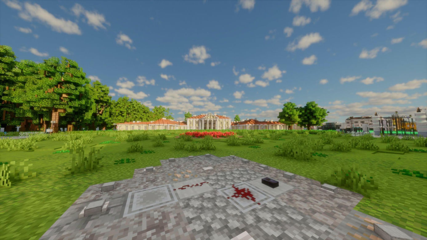 Siedlce odwzorowane w świecie Minecraft! Builder Foxirek stworzył w grze Ratusz pod Jackiem, zabytkowy budynek poczty, Pałac Ogińskich i Kościół św. Stanisława