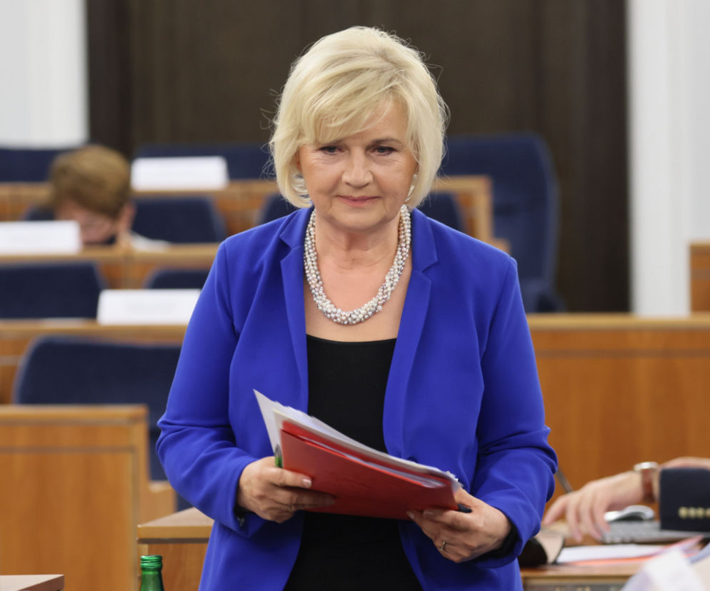 Lidia Staroń maglowana w Senacie