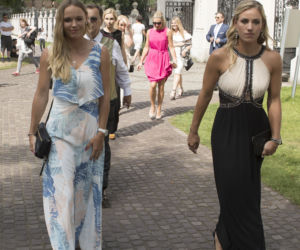 Caroline Wozniacki i Angelique Kerber na ślubie Radwańskiej