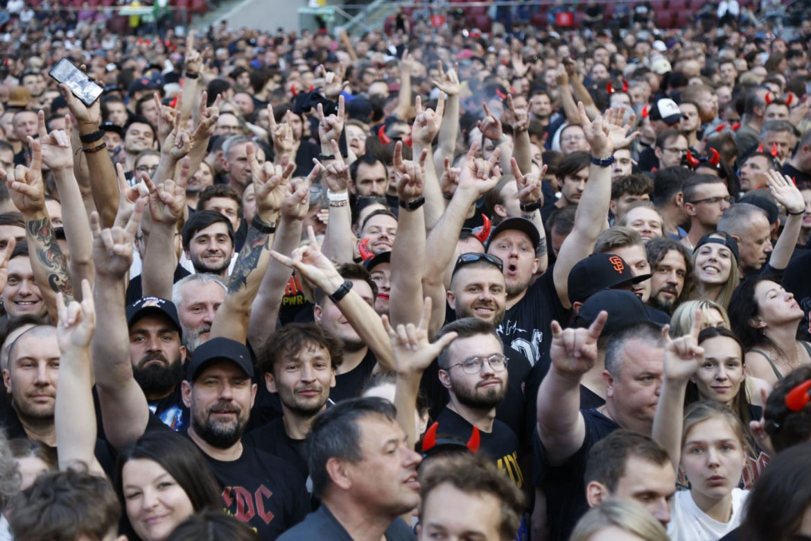 Koncert AC/DC w Warszawie (4.07.2025) - część druga. Organizatorem koncertu jest Live Nation