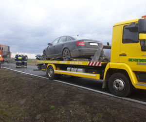 Wypadek na DK 25 w Nowym Dworze! Spore utrudnienia dla kierowców! [ZDJĘCIA]