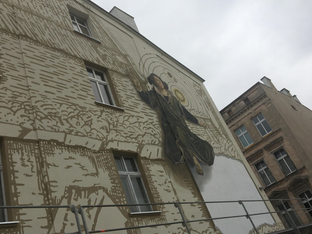 Mural Mikołaja Kopernika w Grudziądzu