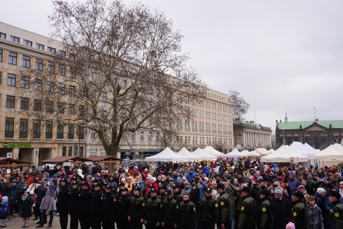 Kiermasz i inscenizacja na Placu Wolności z okazji Kaziuka Wileńskiego