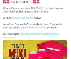 Republikanka zarabia na Cuomo