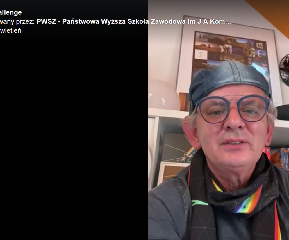 Rektor PWSZ w Lesznie też rapuje w szczytnym celu