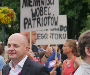 Protest przeciw przemocy w Białymstoku