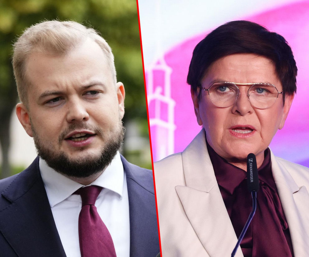 Poseł Michał Moskal i Beata Szydło. O aferze z Zondacrypto i wyjeździe na Ibizę przeczytasz na SE Polityka.