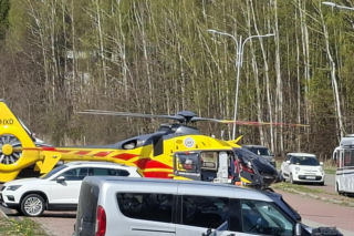 19.04.2026. Wypadek w Krynkach. Lądował LPR