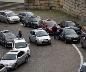 Szczecin: Protest właścicieli taxi