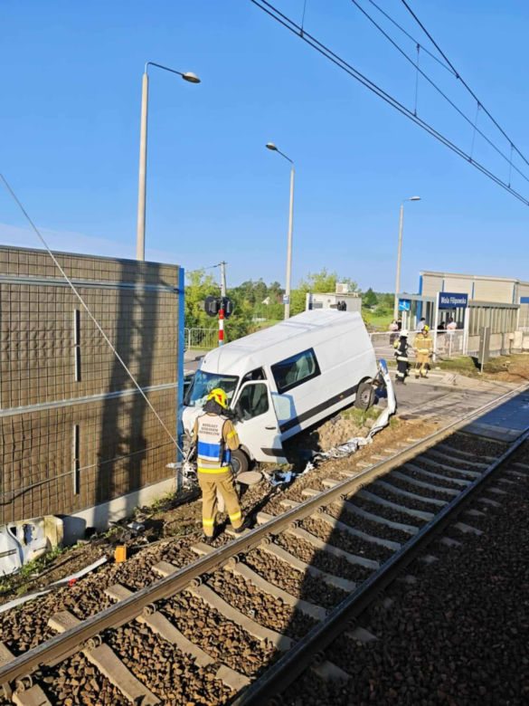 Wypadek na przejeździe kolejowym w Woli Filipowskiej