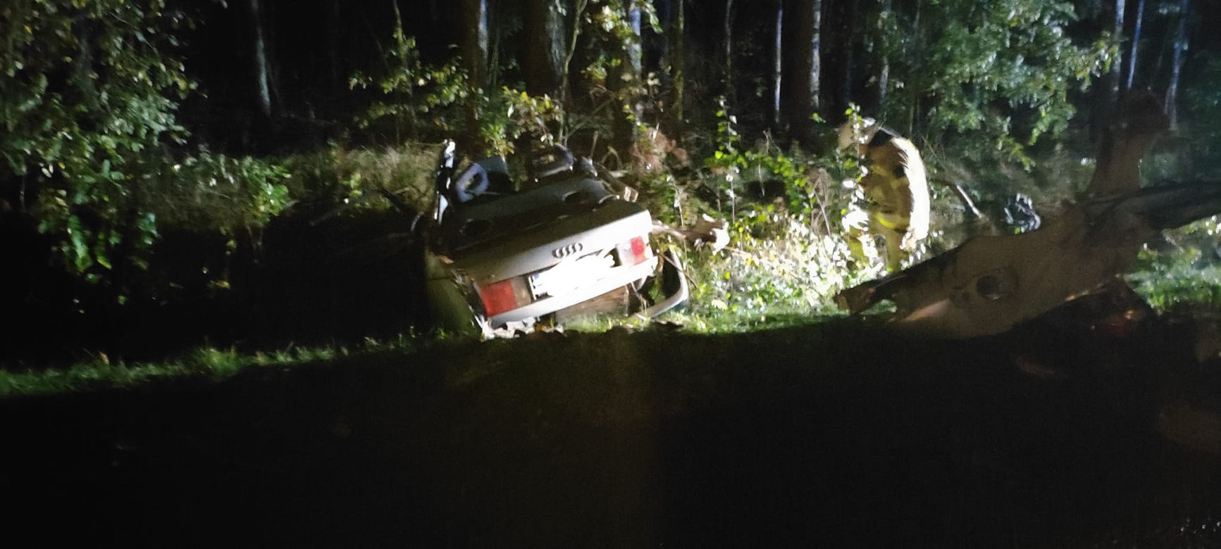 Groźny wypadek w miejscowości Zachmiel pod Białobrzegami