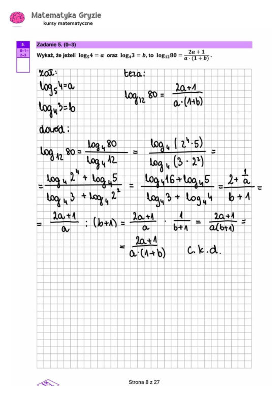 Matura 2024 - matematyka rozszerzona