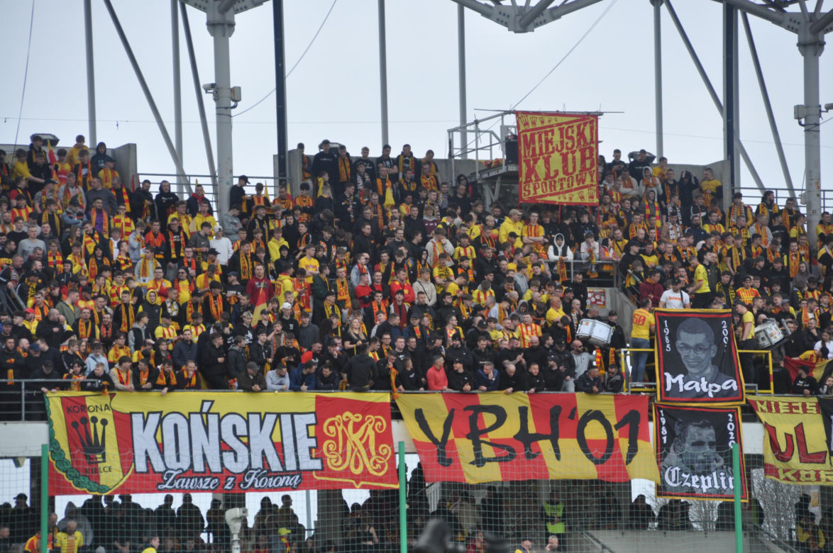 Tak dopingowali kibice na meczu Korona Kielce - Radomiak Radom