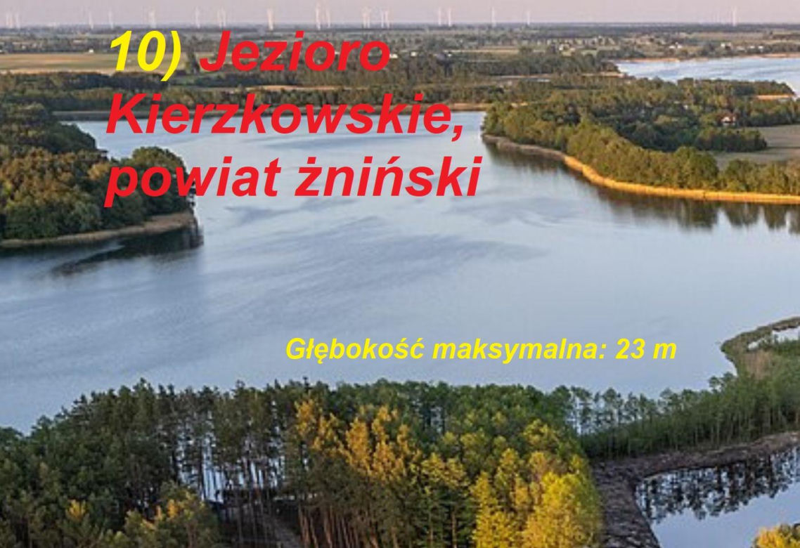 Ranking najgłębszych jezior kujawsko-pomorskiego