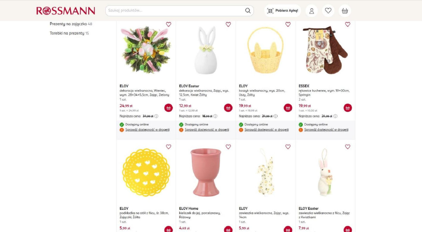 Wielkanocna promocja w Rossmann. Dziesiątki produktów kupisz teraz w niższej cenie