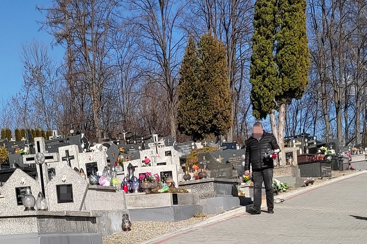 Grób zagłodzonej Madzi P. z Brzeznej 