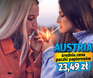 Średnia cena paczki papierosów w państwach UE