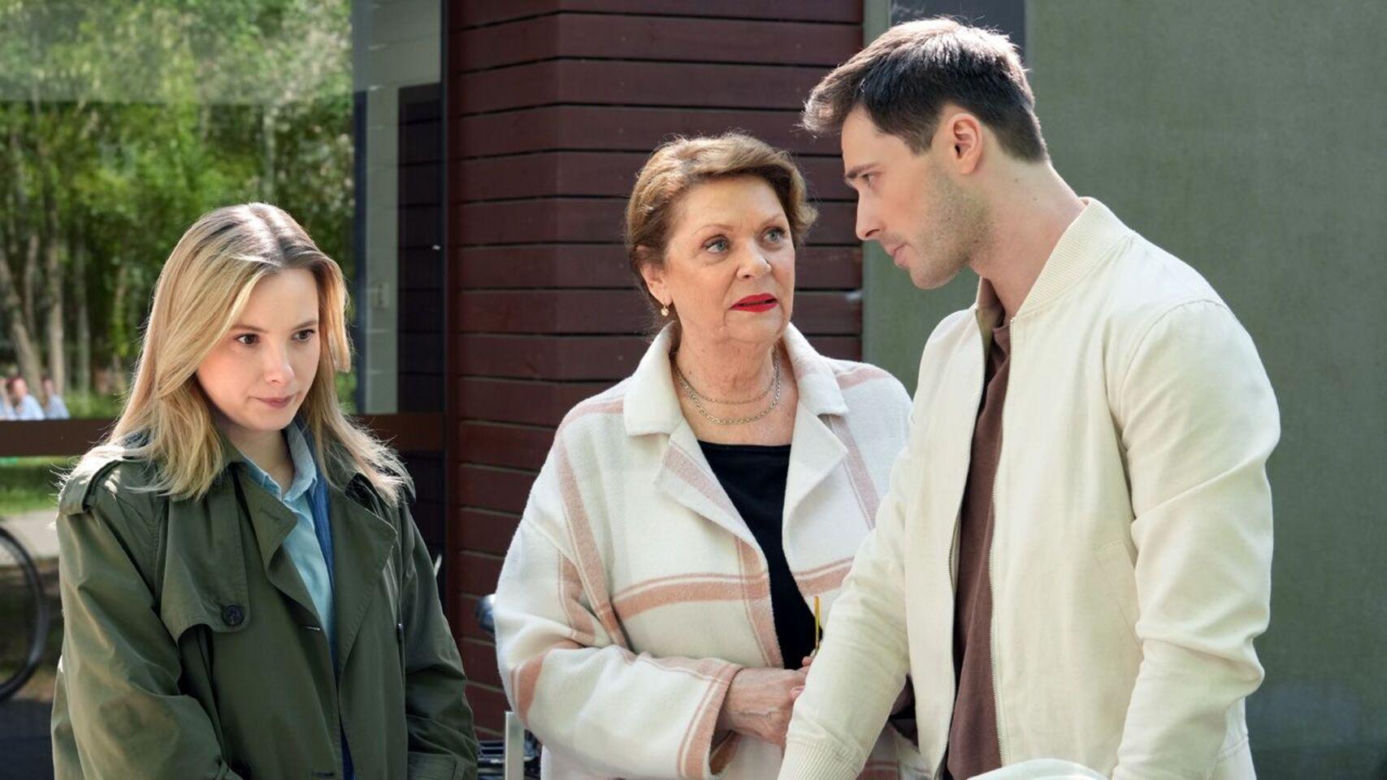 Barwy szczęścia odc. 3068. Józefina Rawiczowa (Elżbieta Jarosik), Cezary (Marcel Opaliński), Sofia (Valeri Guliaieva)
