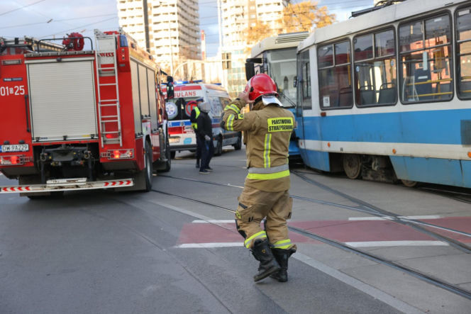 Zderzenie tramwajów we Wrocławiu. Miasto stanęło w korkach