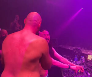 Tyson Fury na after party po wygranej z Wilderem