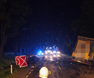 Ujazdówek. Przerażające ZDJĘCIA z wypadku na DK nr 60! Nie żyje kierowca citroena, który uderzył w volvo