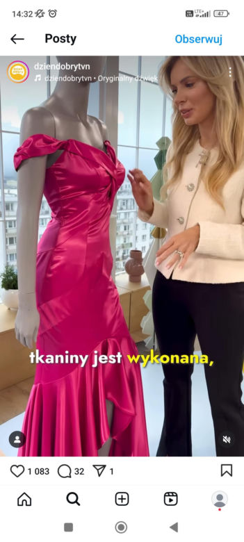 Izabela Janachowska pokazała swoją sukienkę ze studniówki