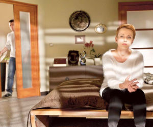 BARWY SZCZĘŚCIA. Marta (Katarzyna Zielińska) i Robert (Marcin Czarnik)