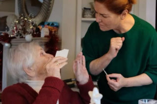 Katarzyna Dowbor - święta z mamą i córką