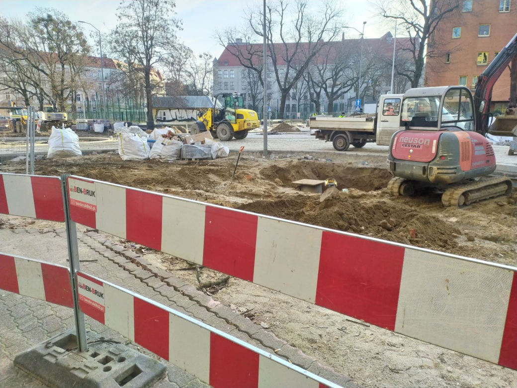Przebudowa ulic na Turzynie - luty 2022